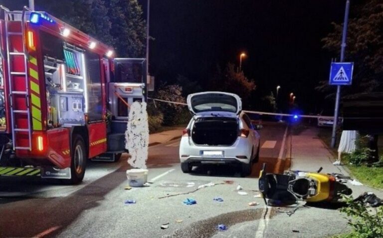 Prometna nesreča v Radomljah