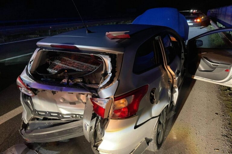 Med Domžalami in Šentjakobom trčila kombinirano in osebno vozilo