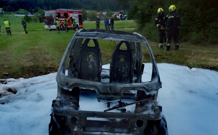 Požar električnega vozila