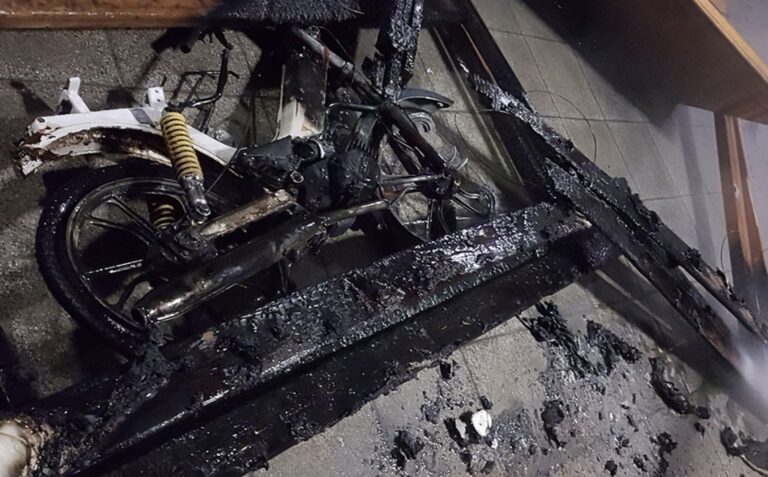 Požar na domžalski tržnici